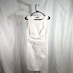 Sisley White Cotton Dress Size Medium